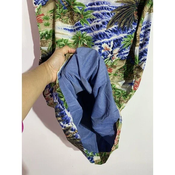 Talbots Dress L-XL? Beachy Tropical Hawaiian Vacation Office Brunch Resort - Picture 4 of 13